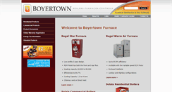 Desktop Screenshot of boyertownfurnace.com